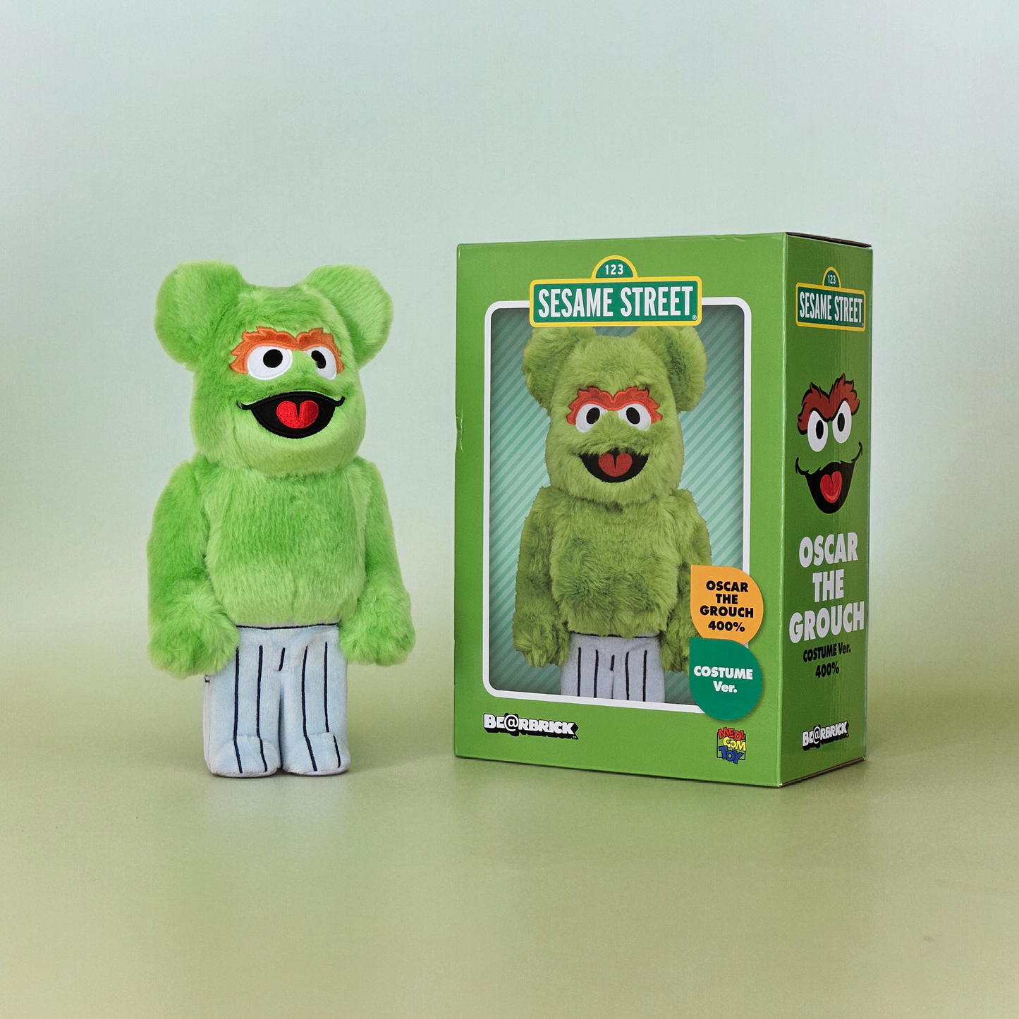 BE@RBRICK Oscar le Grouch Costume Version [Sesame Street] (400%)