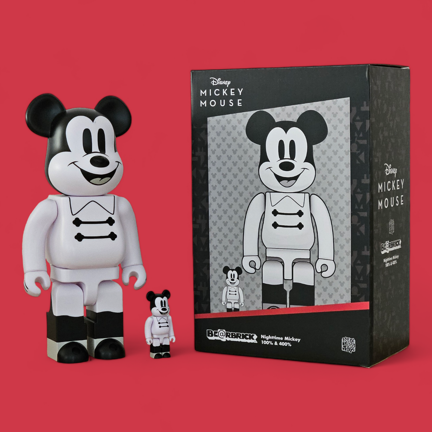 BE@RBRICK Mickey de nuit (100 % + 400 %)