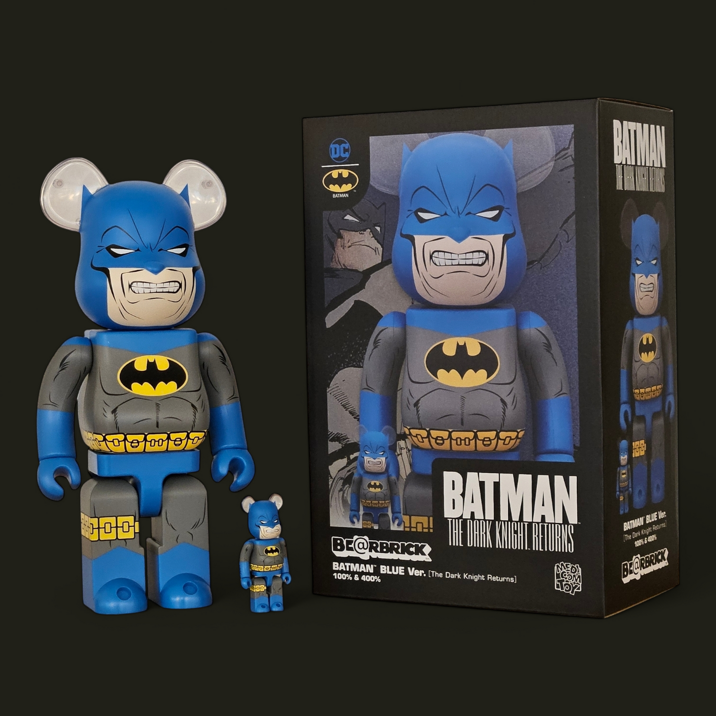 Bearbrick Batman (The Dark Knight Returns Blue Version) (100%+400%)