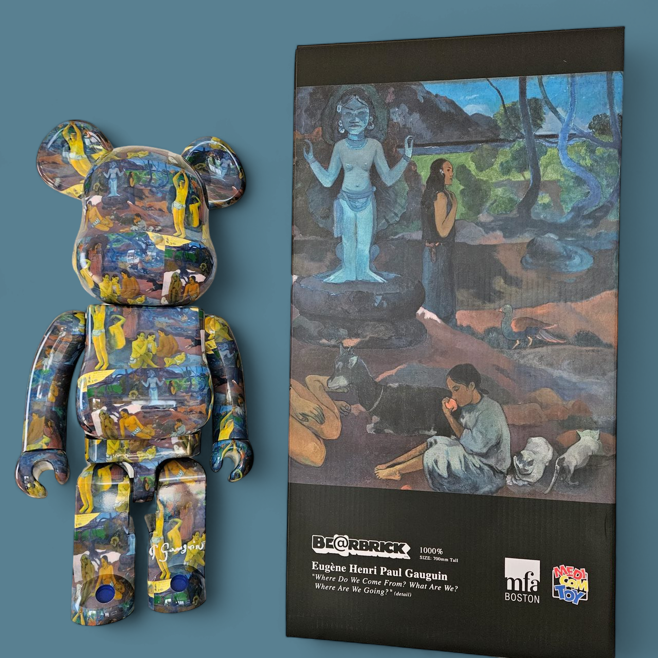 BE@RBRICK Eugène Henri Paul Gauguin "D'où venons-nous ? Que sommes-nous ? Où allons-nous ?" (1000%)