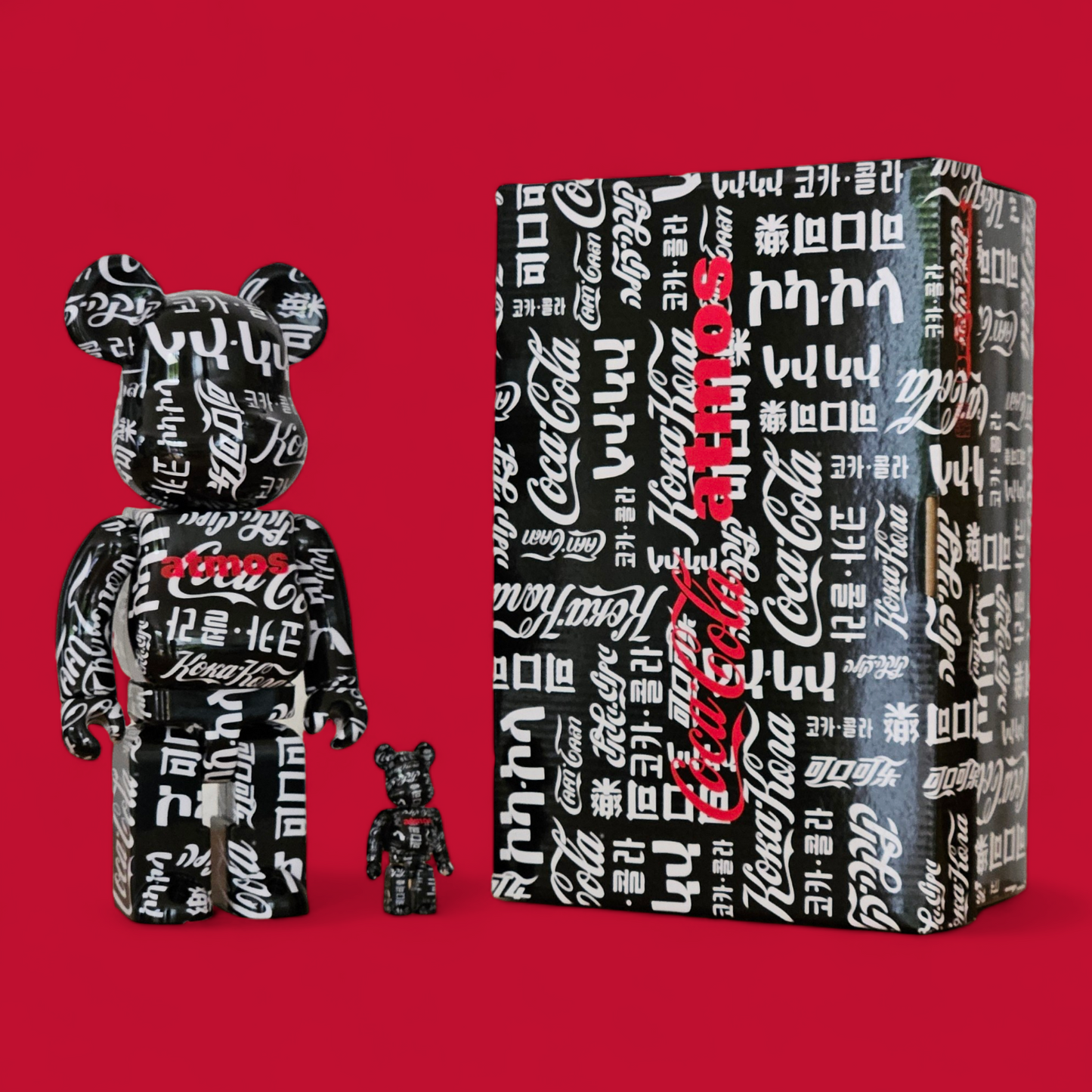 BE@RBRICK Coca-Cola × atmos Type-6 (100 %+400 %)