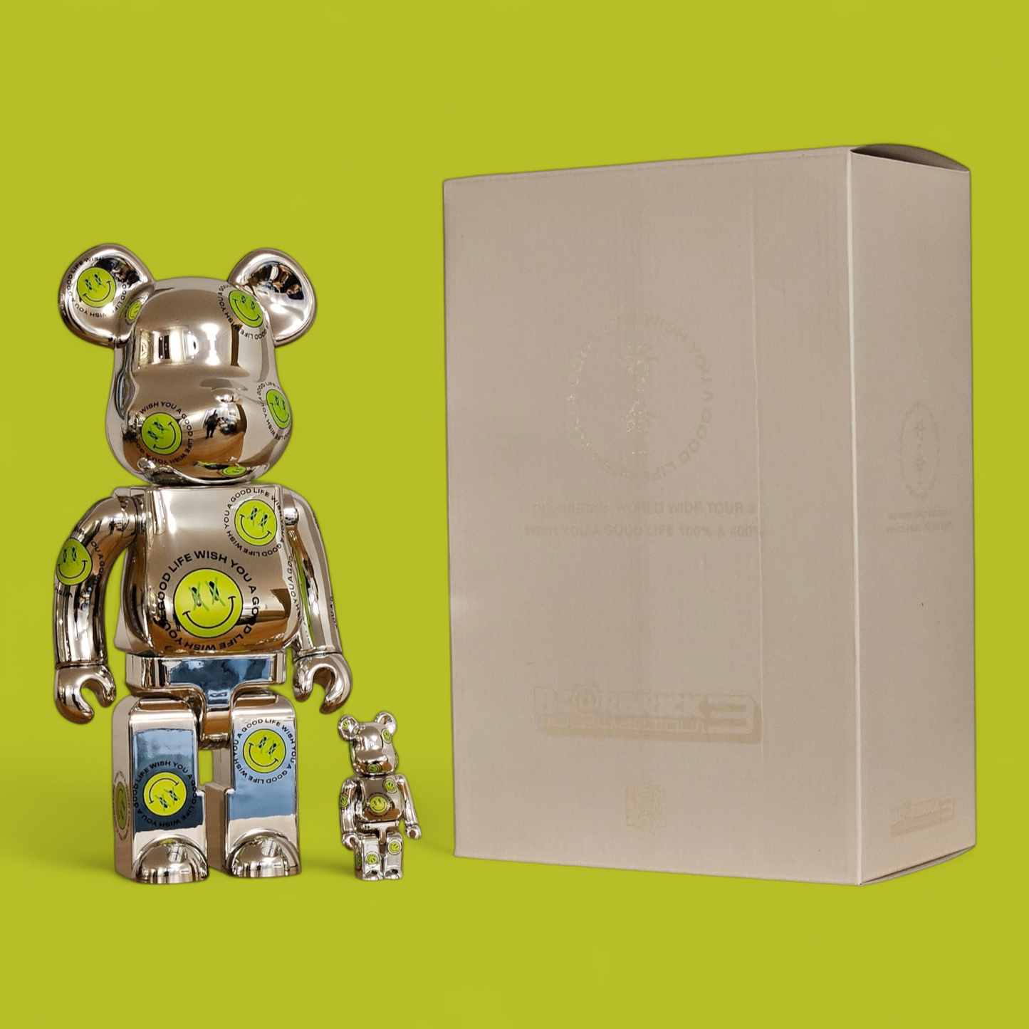 Bearbrick Wish You a Good Life NICKTHEREAL (100%+400%)