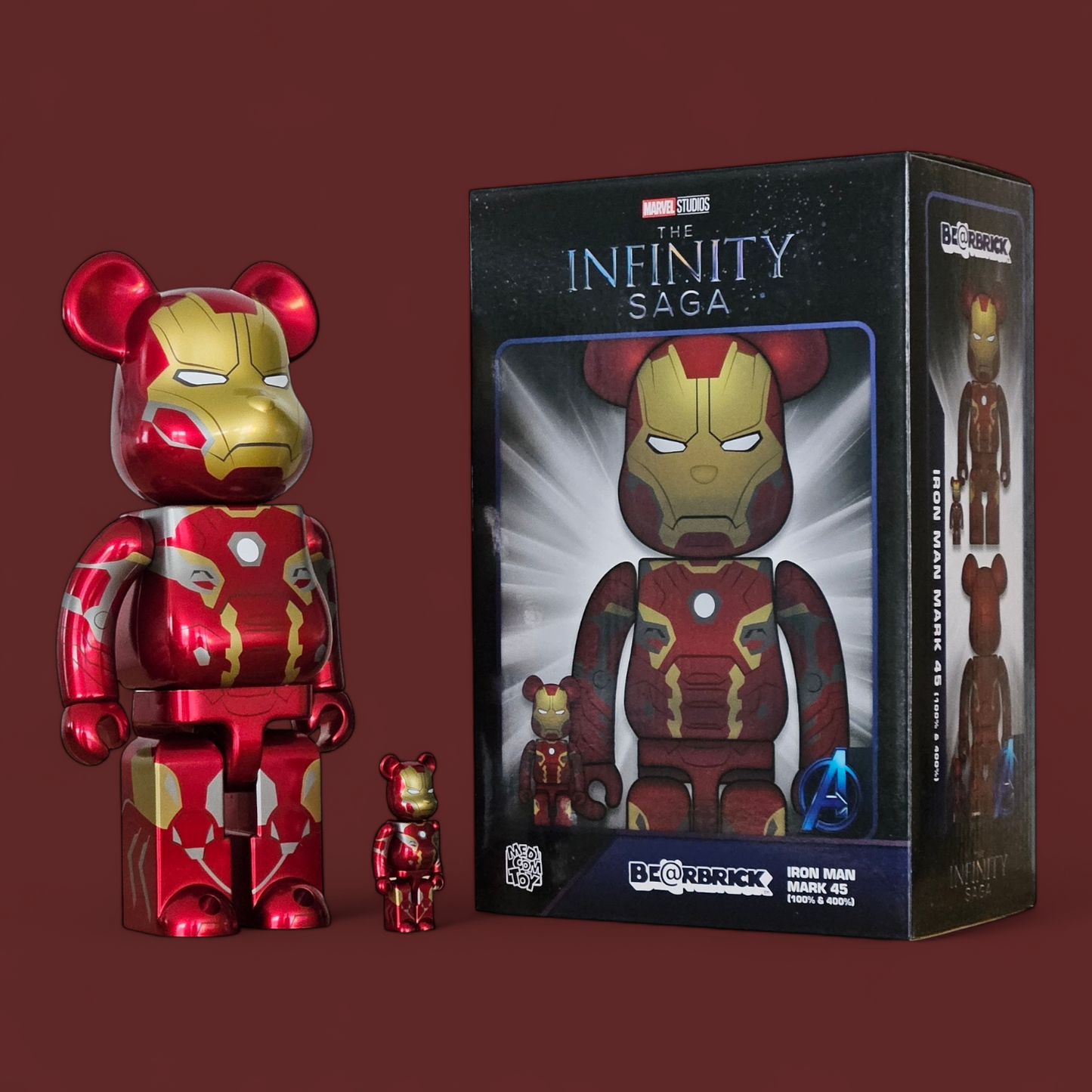 Bearbrick Iron Man Mark 45 (100%+400%)