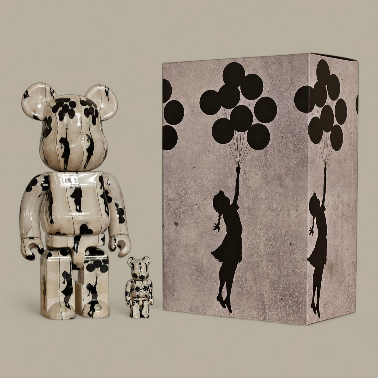 BE@RBRICK Brandalisme "Flying Balloons Girl" (100%+400%)