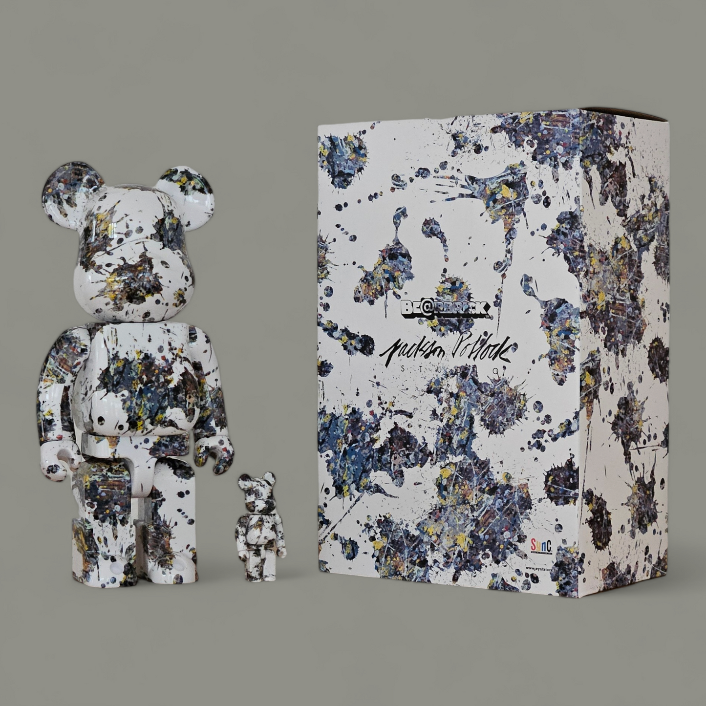 BE@RBRICK Jackson Pollock Studio "Splash" (100%+400%)