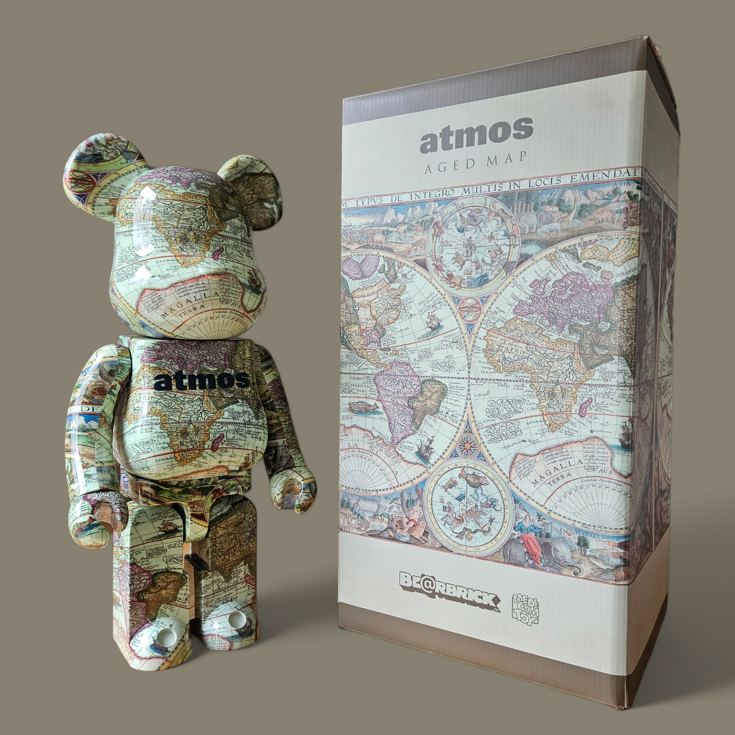 BE@RBRICK atmos AGED MAP (1000%)