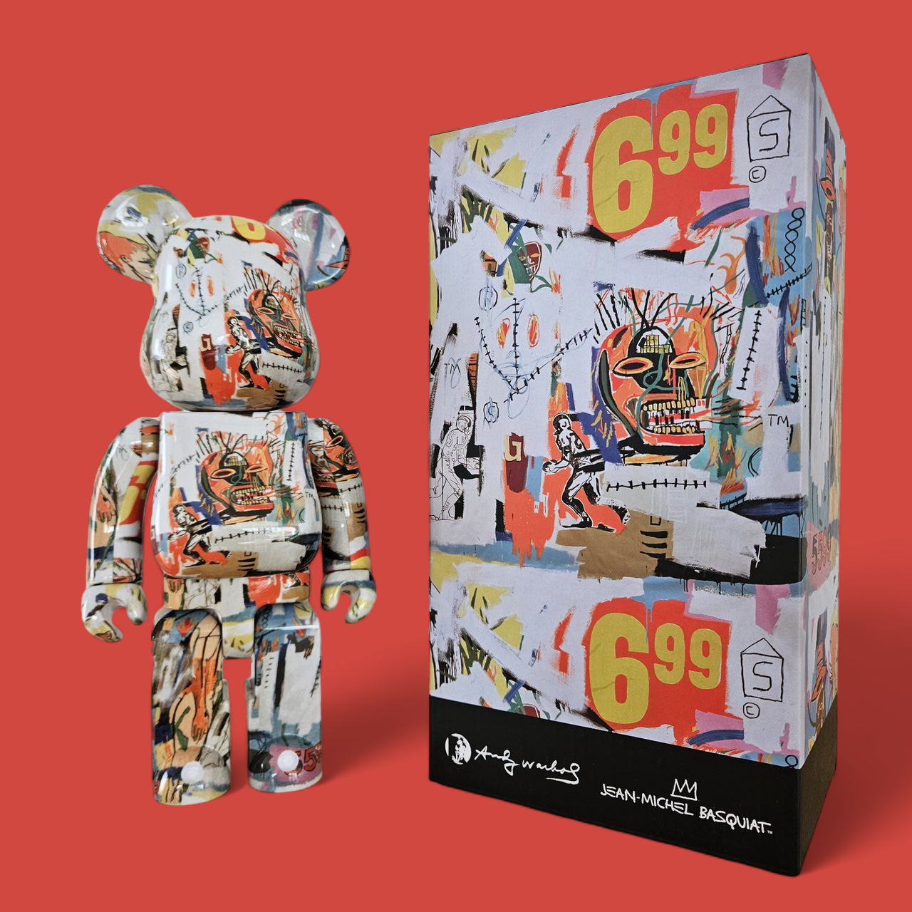 BE@RBRICK Andy Warhol × Jean-Michel Basquiat #4 (400%)