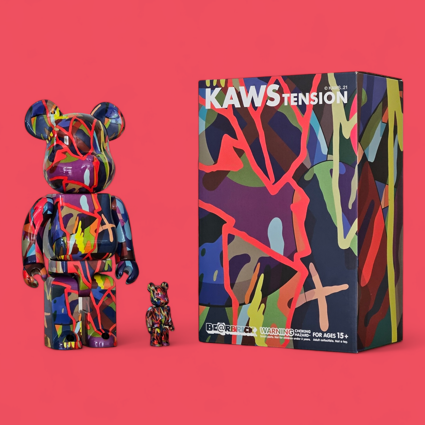 BE@RBRICK KAWS TENSION (100%+400%)