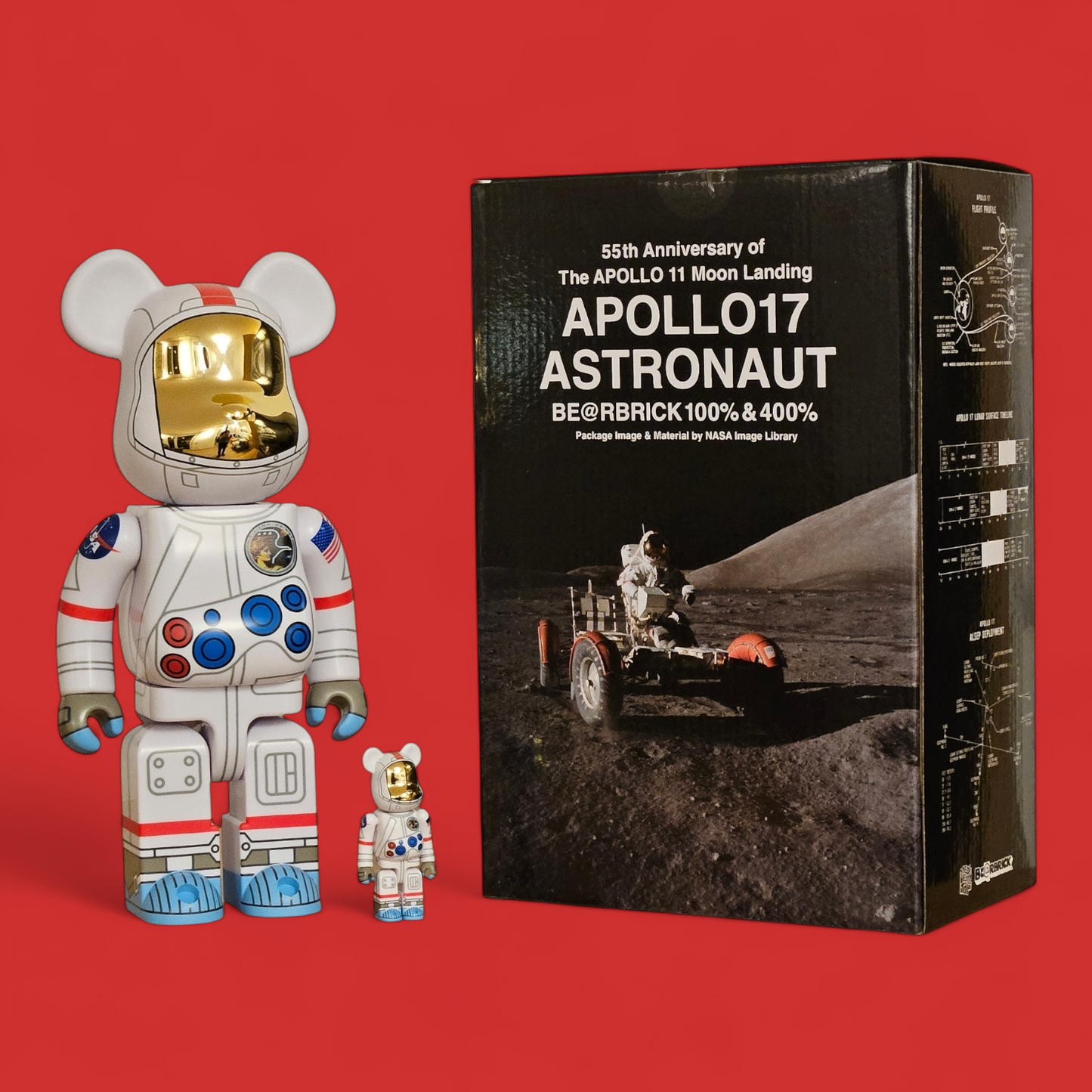 Bearbrick Apollo 17 Astronaut (100%+400%)