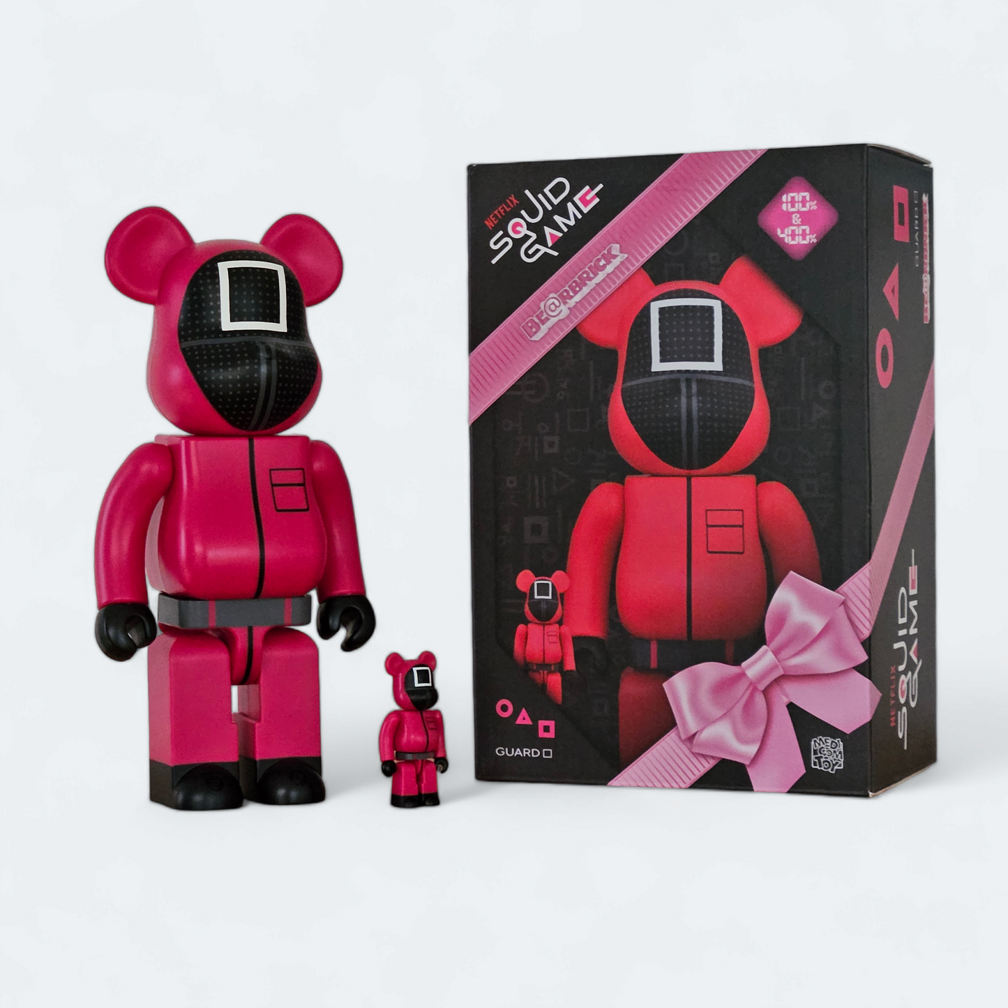 BE@RBRICK Squid Game Guard "Square" (100%+400%)