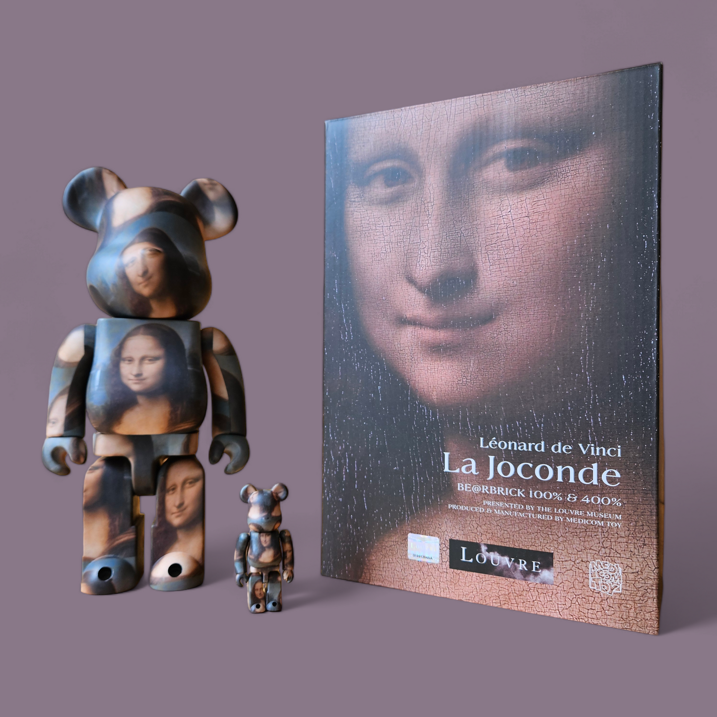 BE@RBRICK Léonard de Vinci "Mona Lisa" (100%+400%)