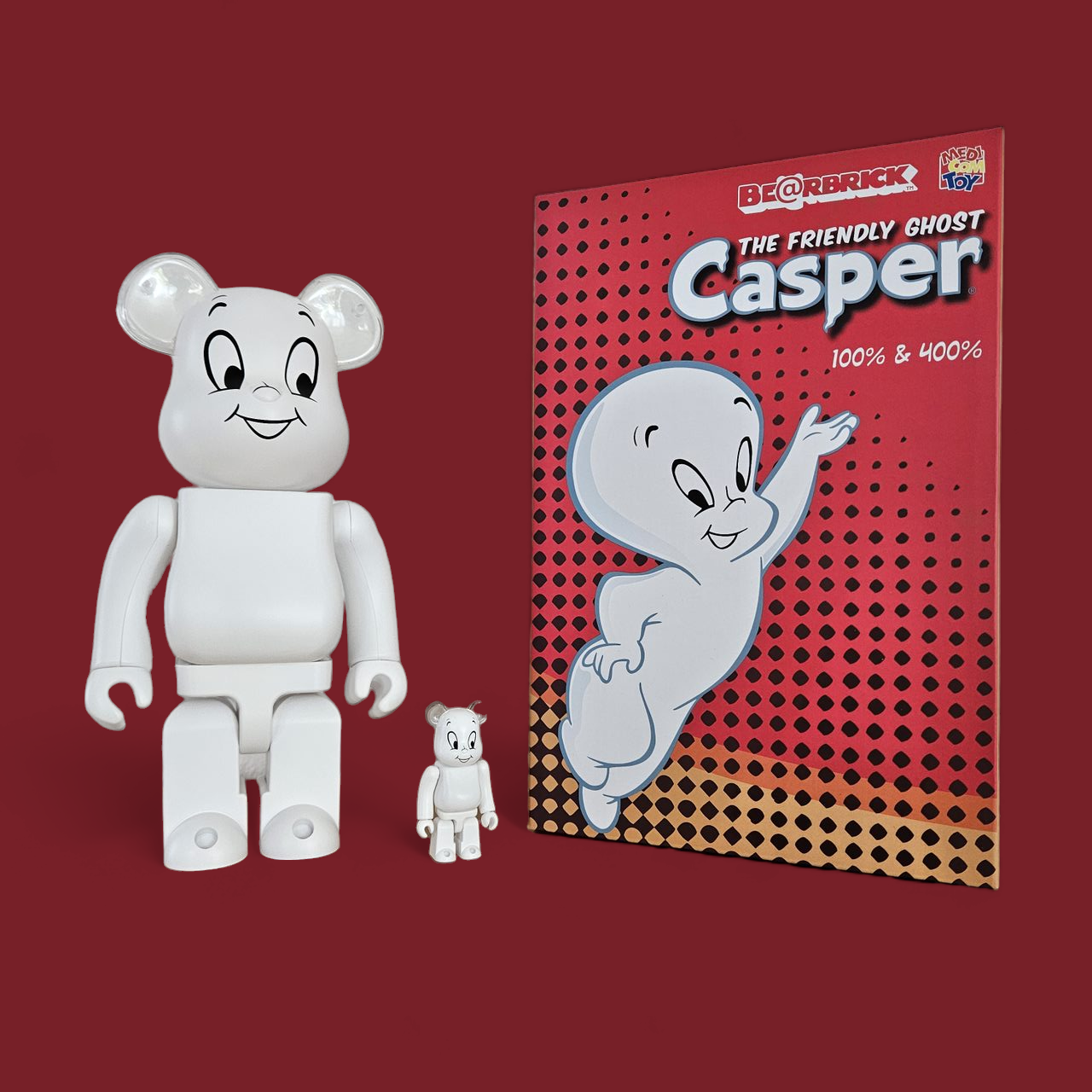 BE@RBRICK Casper the Friendly Ghost (100%+400%)