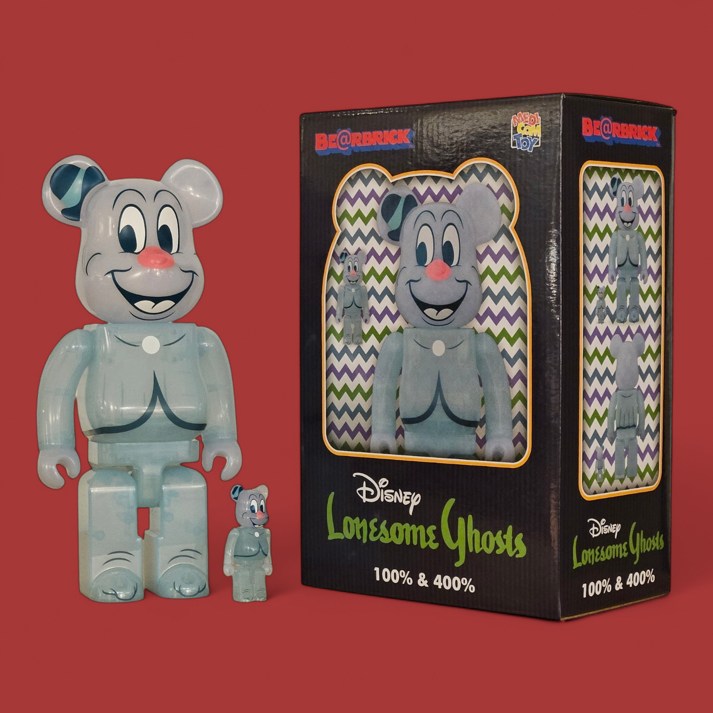 Bearbrick Lonesome Ghosts (100%+400%)