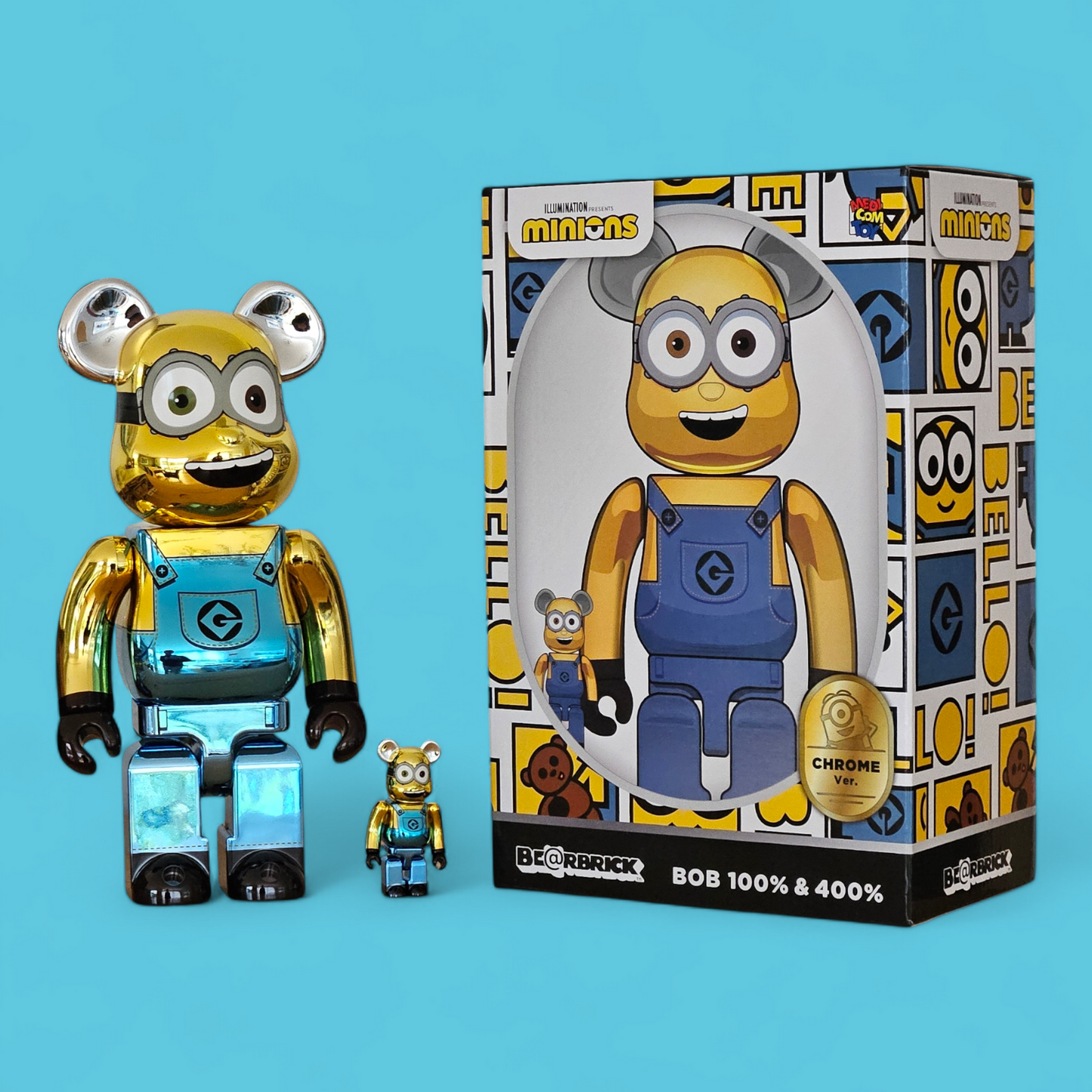 BE@RBRICK BOB Version Chrome (100 %+400 %)