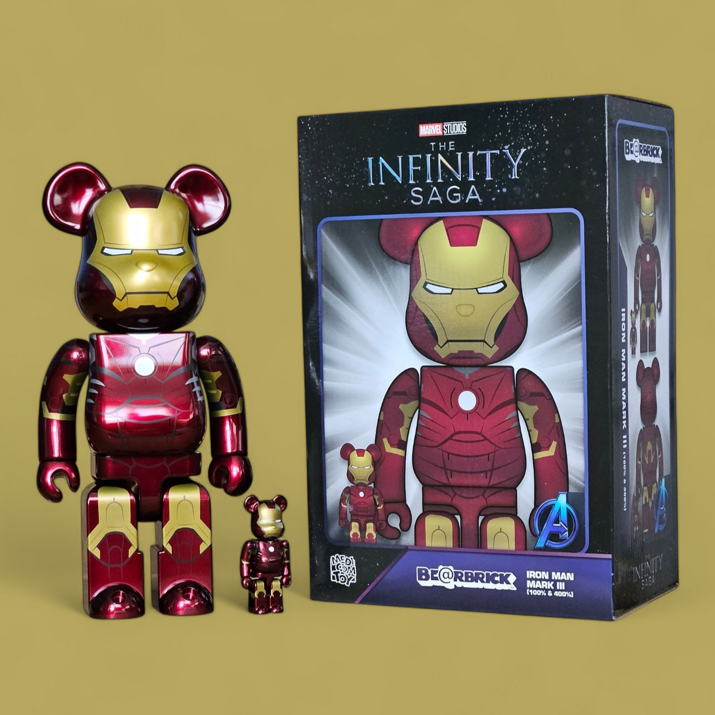 BE@RBRICK Iron Man Mark III (100%+400%)