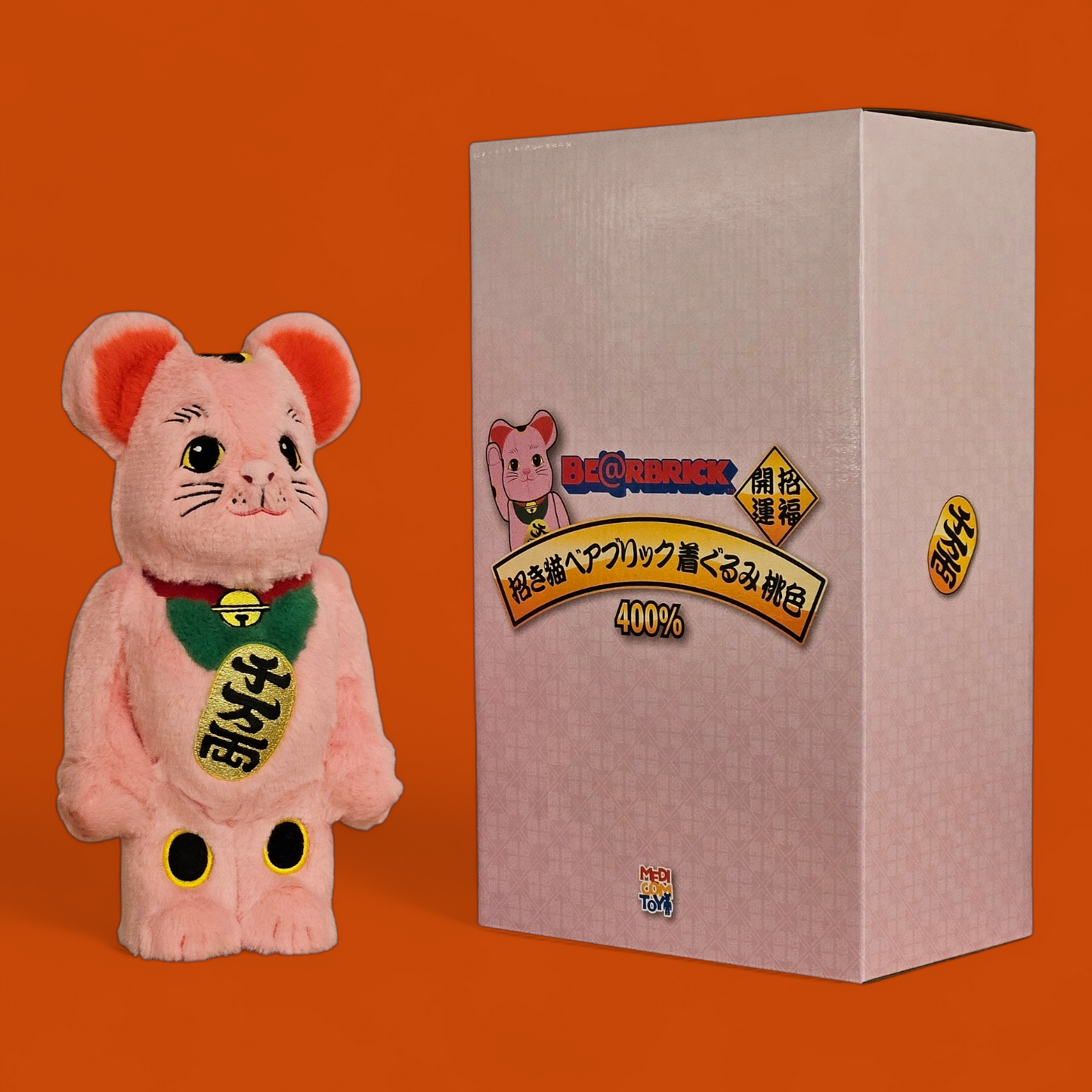 BE@RBRICK Maneki Neko Costume Version Pink (400%)