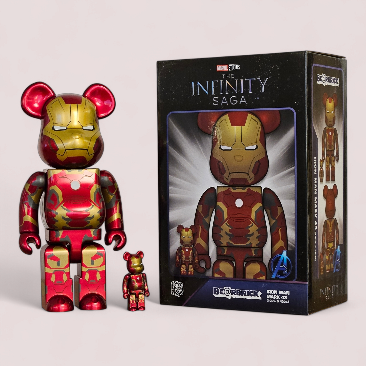 BE@RBRICK Iron Man Mark 43 (100%+400%)