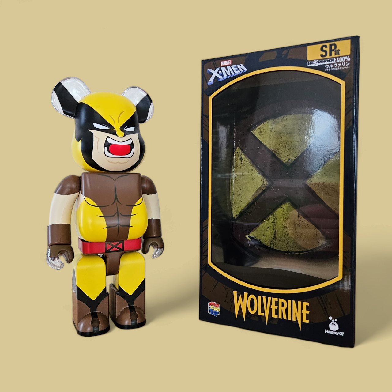 BE@RBRICK SP - Wolverine Brown Version (400%)