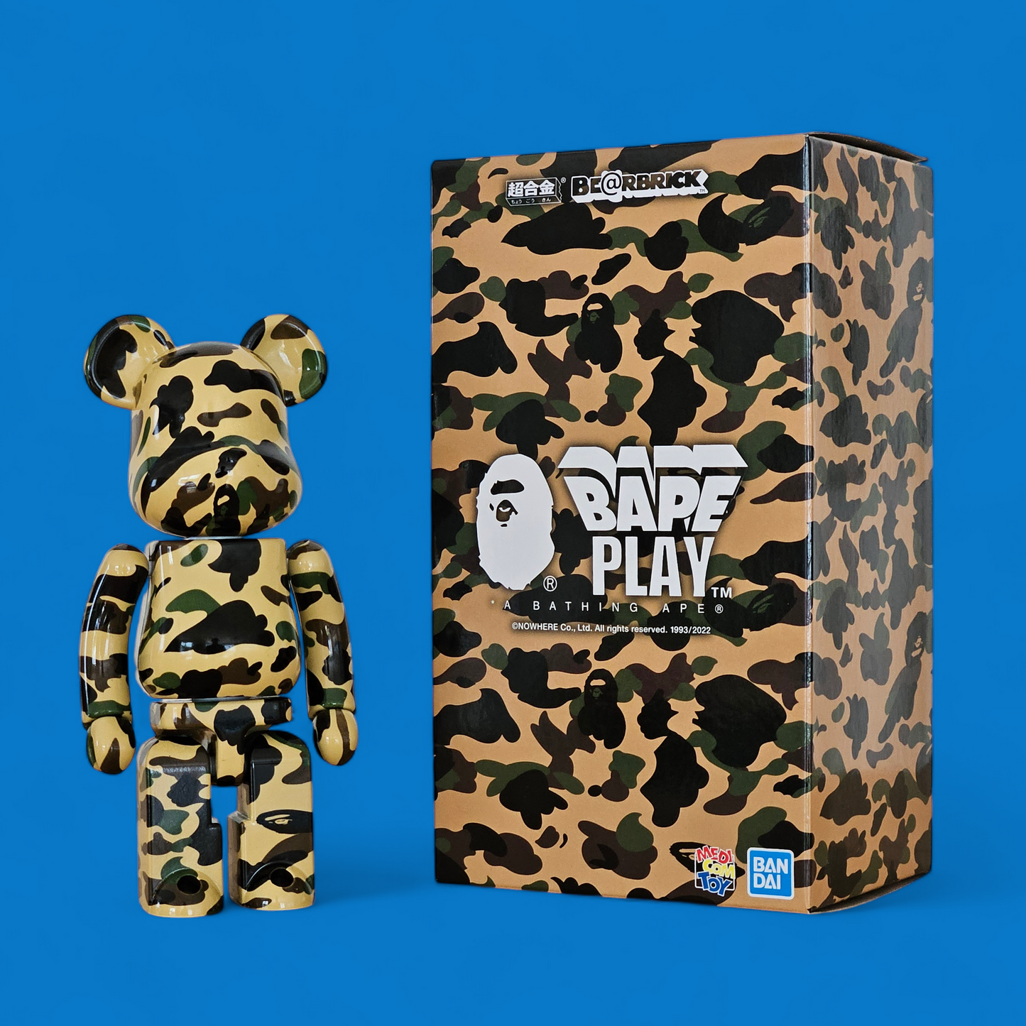 BE@RBRICK BAPE PLAY 1st Camo Yellow (200%)