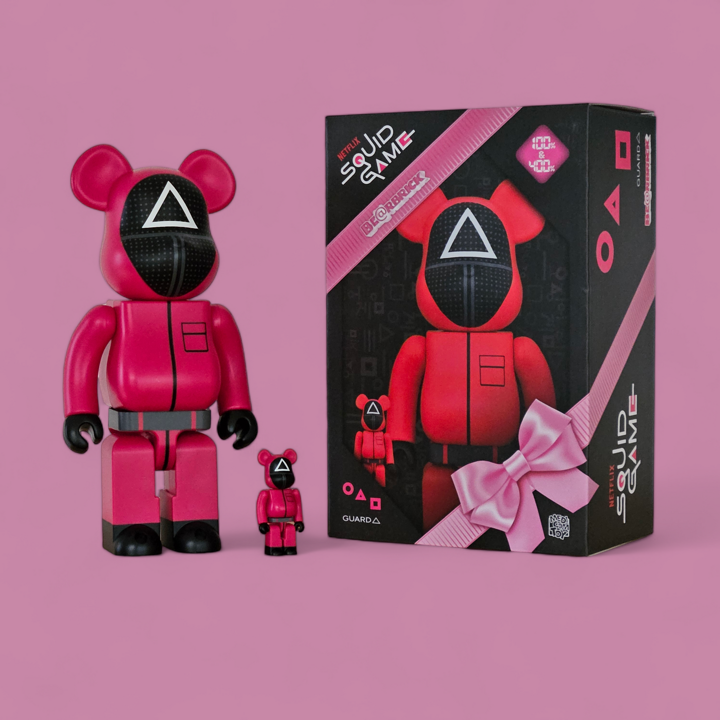 BE@RBRICK Squid Game Guard "Triangle" (100%+400%)