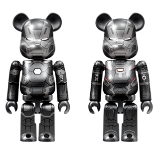 BE@RBRICK C - War Machine Mark 3 &amp; War Machine Mark 4 (100%)