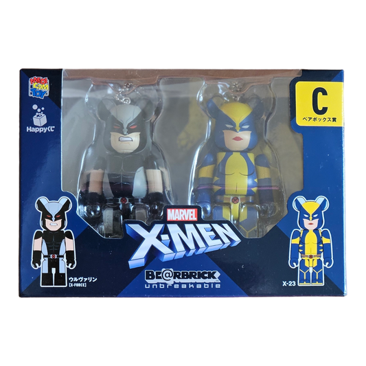 BE@RBRICK C - Wolverine &amp; X-23 (100%)