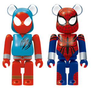 BE@RBRICK D - Scarlet Spider & Spider-Girl (100%)