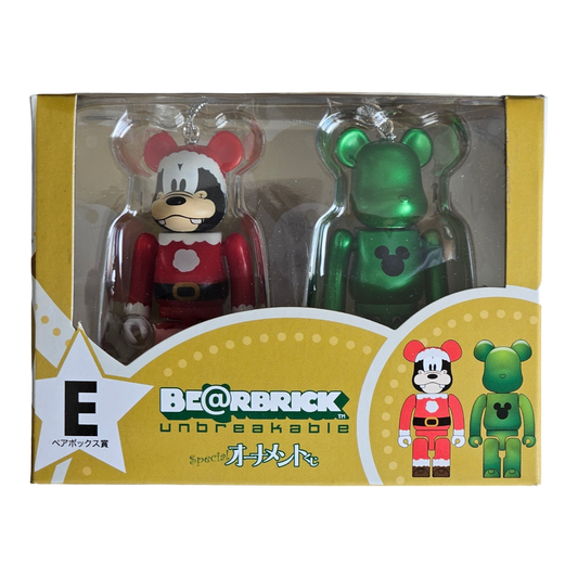 BE@RBRICK E - Goofy Santa Version &amp; Green Metallic (100%)