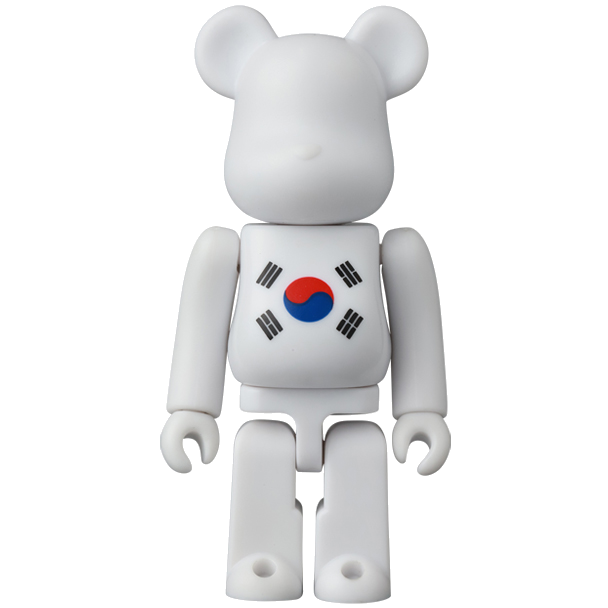 BE@RBRICK Série 44 Drapeau "Corée du Sud" (100%)