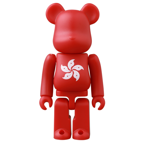 BE@RBRICK Série 48 Drapeau "Hong Kong" (100%)