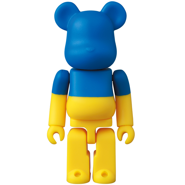 BE@RBRICK Série 46 Drapeau "Ukraine" (100%)