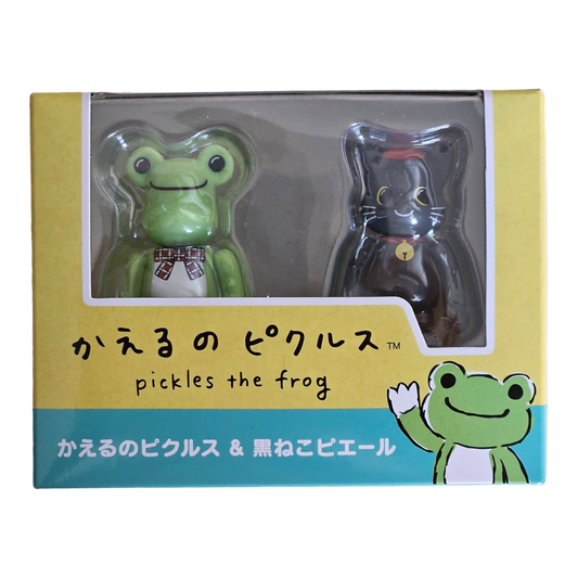 BE@RBRICK Pickles the Frog & NY@BRICK Pierre the Black Cat (100%)