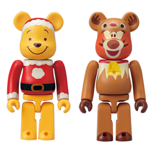 BE@RBRICK G - Winnie the Pooh Santa Version &amp; Tigger Reindeer Version (100%)