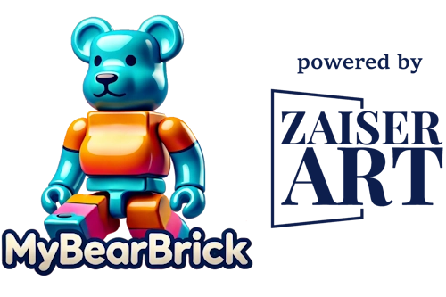 MyBearBrick Logo, ergänzt mit dem Logo von Zaiser Art GbR