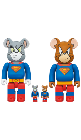 BE@RBRICK TOM AND JERRY as Superman (100%+400%)