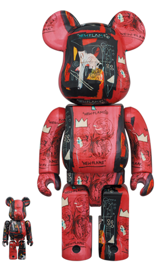 BE@RBRICK Andy Warhol × Jean-Michel Basquiat #1 (100%+400%)