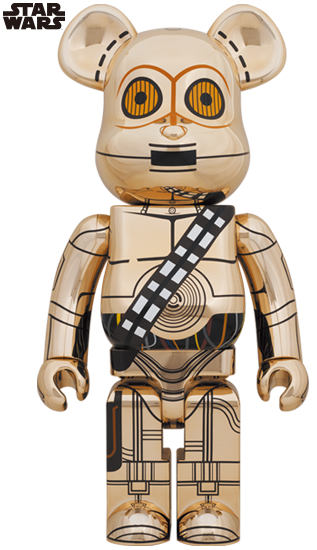 BE@RBRICK C-3PO Version Chrome Or [L'Ascension de Skywalker] (1000%)