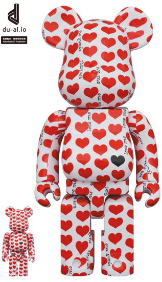 BE@RBRICK Amplifier® Coeur Blanc (100%+400%)