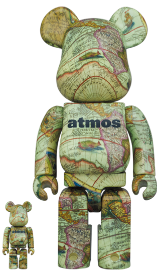 BE@RBRICK atmos CARTE ÂGÉE (100%+400%)