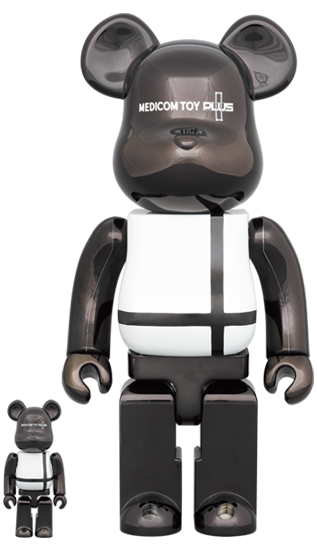 BE@RBRICK Medicom Toy Plus Black Chrome Version (100%+400%)