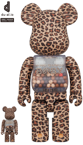 Mon premier BE@RBRICK B@by version LEOPARD (100%+400%)