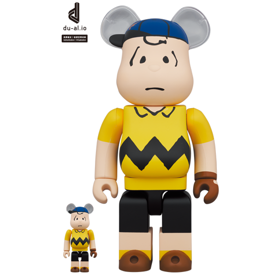 BE@RBRICK MLB × PEANUTS "Charlie Brown" [New York Mets] (100%+400%)