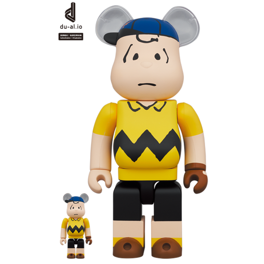 BE@RBRICK MLB × PEANUTS "Charlie Brown" [New York Mets] (100%+400%)