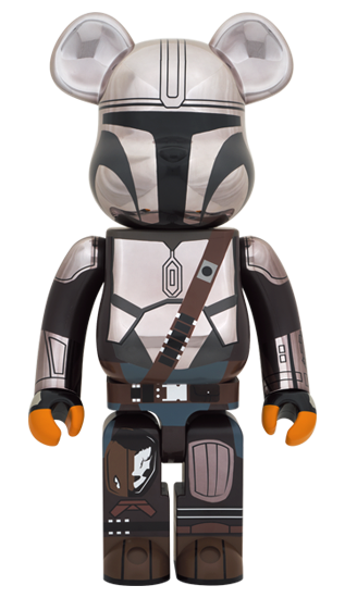 BE@RBRICK The Mandalorian Chrome Version (1000%)