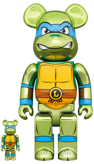 BE@RBRICK Leonardo Chrome Version [Teenage Mutant Ninja Turtles] (100 % + 400 %)