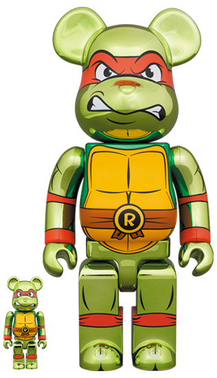 BE@RBRICK Raphael Chrome Version [Teenage Mutant Ninja Turtles] (100%+400%)