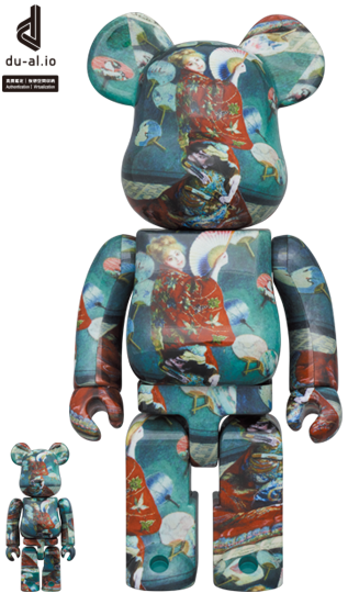 BE@RBRICK Claude Monet "La Japonaise" (100%+400%)