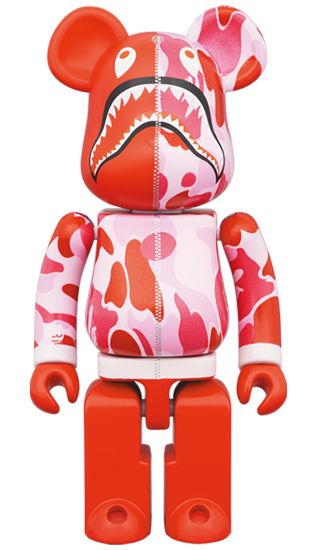 BE@RBRICK A BATHING APE ABC Camo Requin Rose (200%)