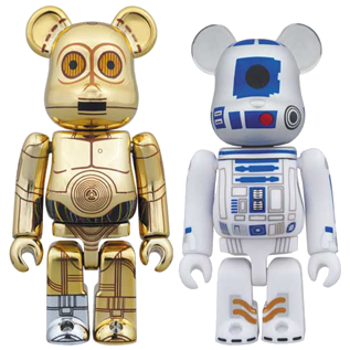 BE@RBRICK C-3PO &amp; R2-D2 (100%)