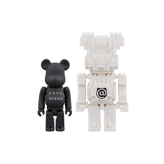 BE@RBRICK × nanoblock 2-Pack Set B (100%)